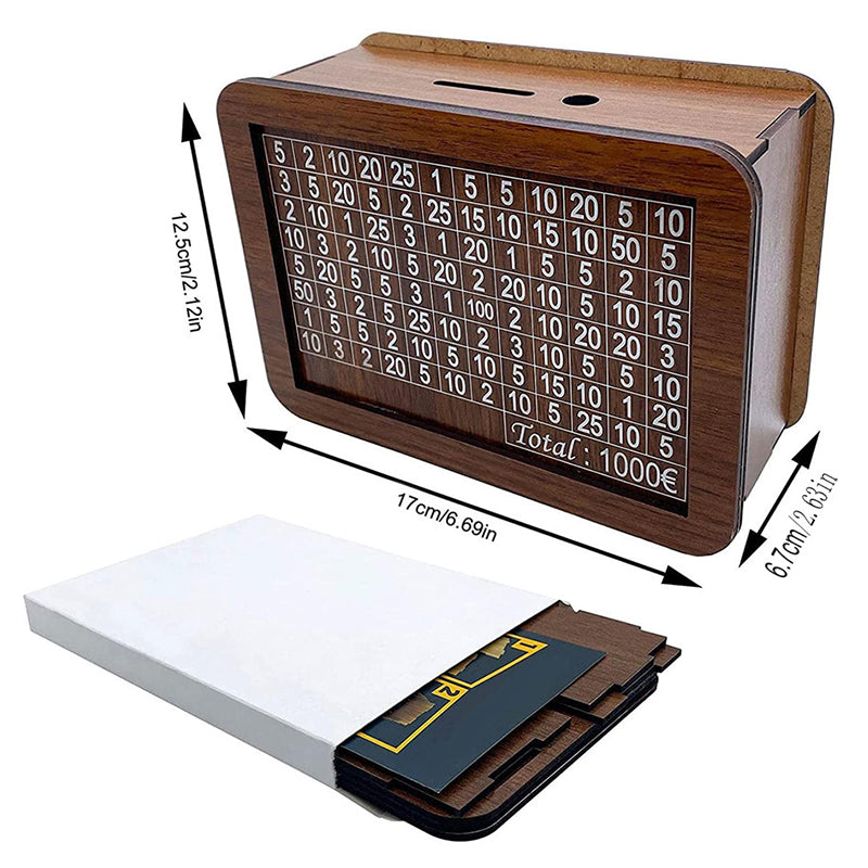 Houten Spaarpot met Teller - De Perfecte Mix van Functie en Stijl