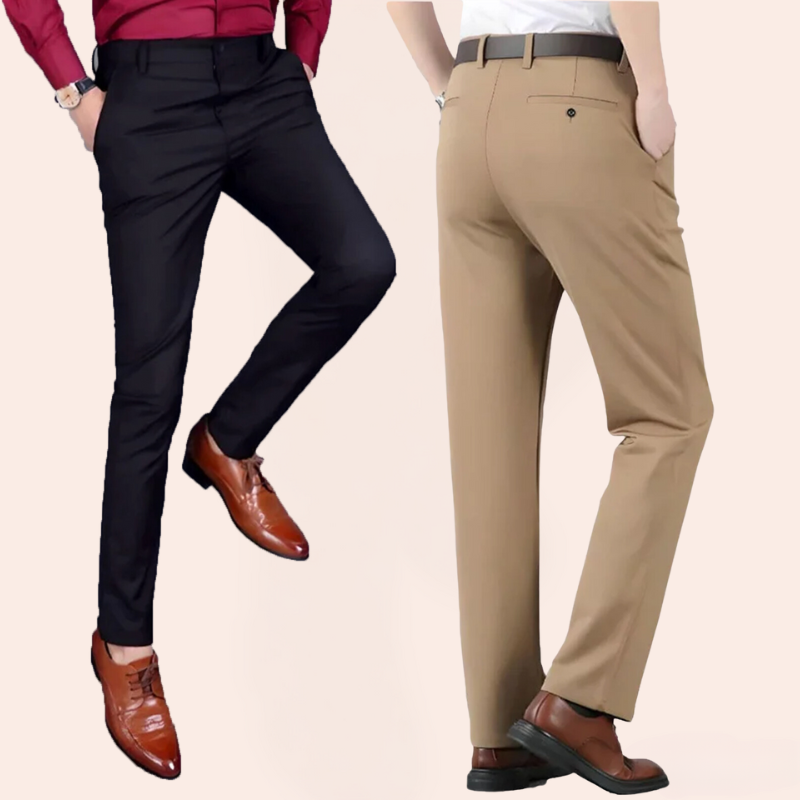 Hochelastische klassische lange Hose für Herren