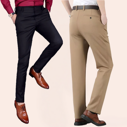 Hochelastische klassische lange Hose für Herren