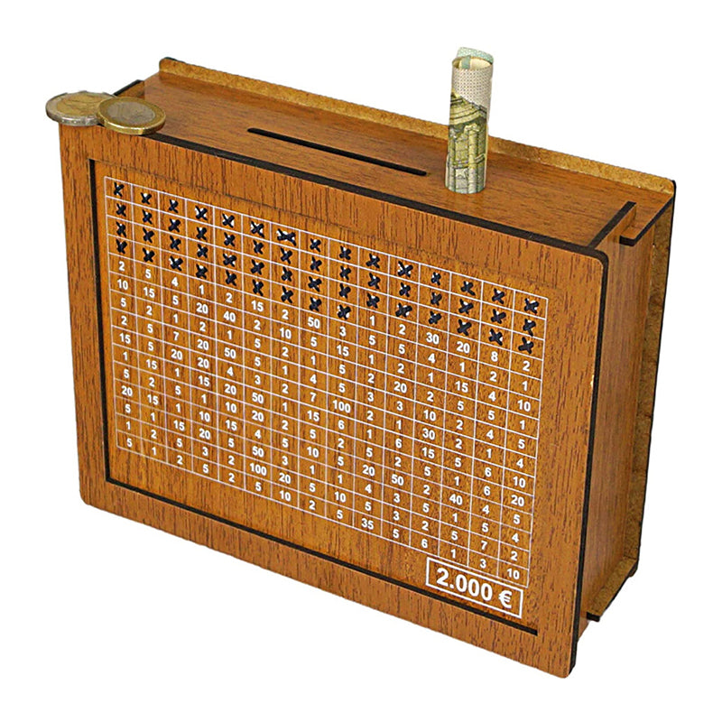 Houten Spaarpot met Teller - De Perfecte Mix van Functie en Stijl