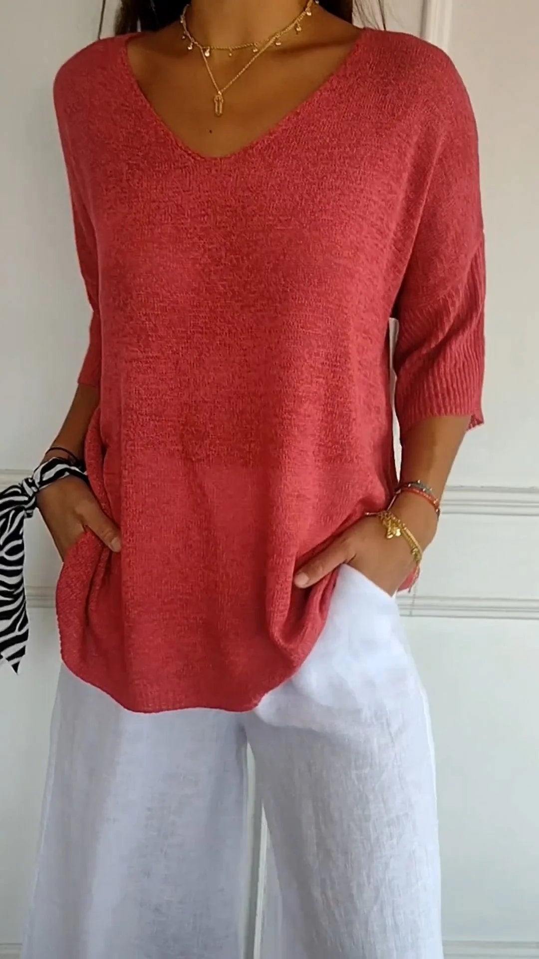 Stijlvolle V-hals Top