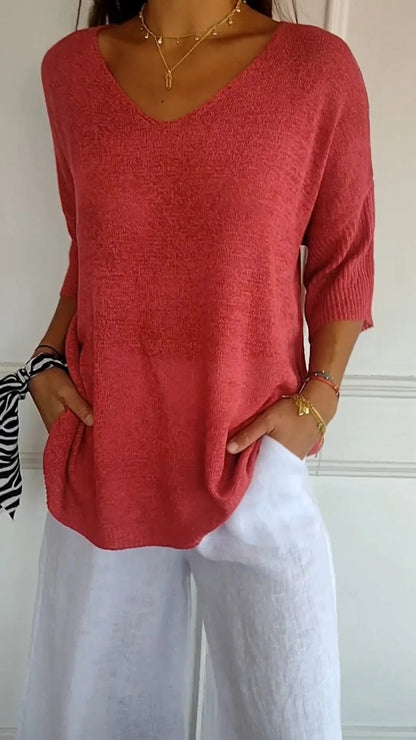 Stijlvolle V-hals Top