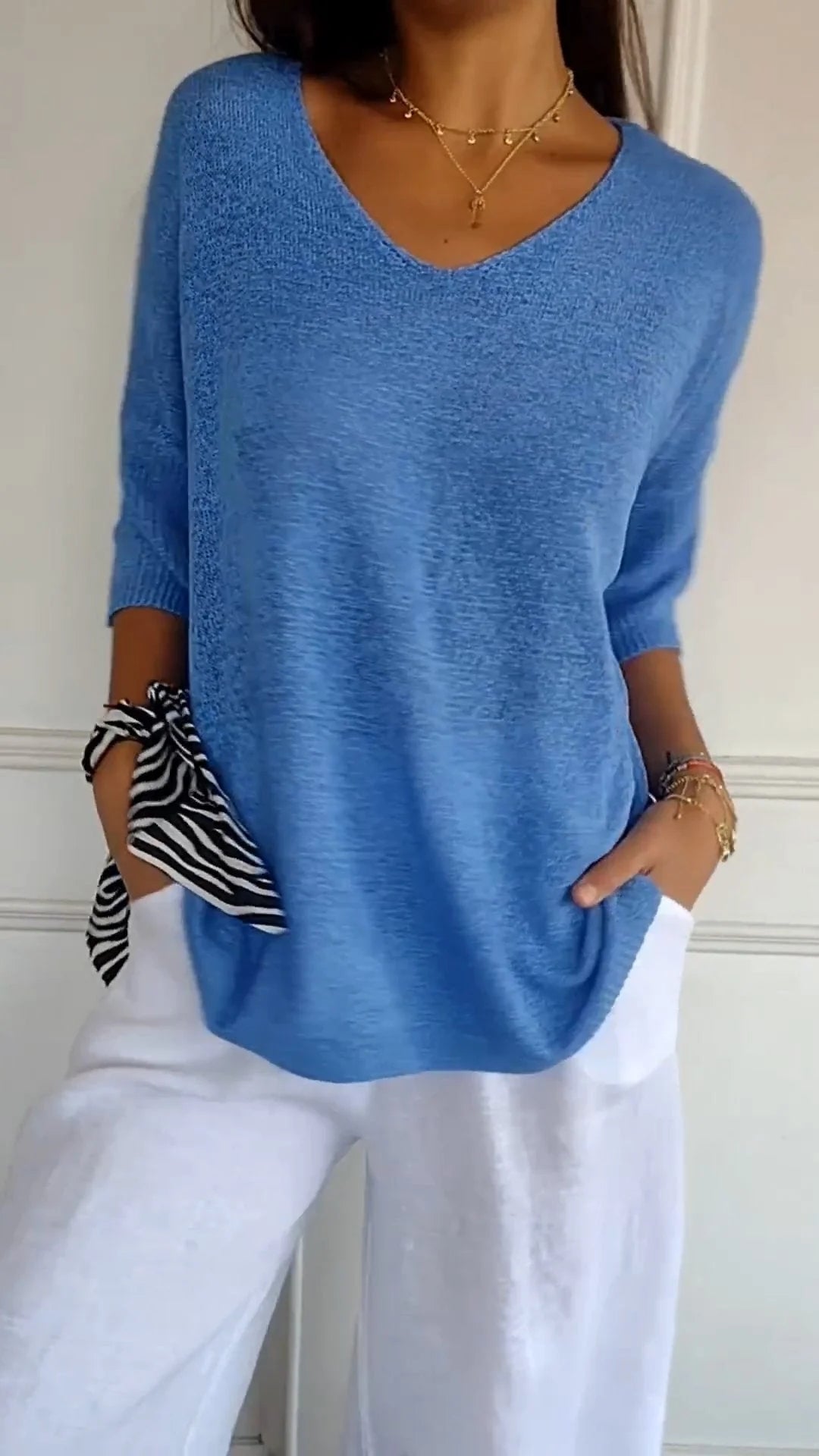 Stijlvolle V-hals Top