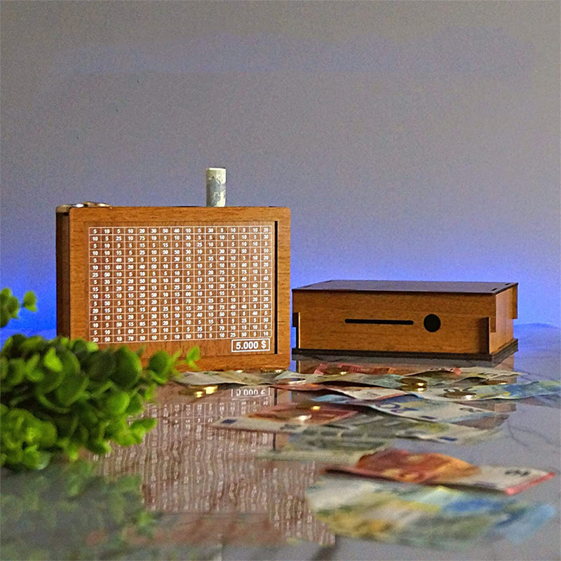 Houten Spaarpot met Teller - De Perfecte Mix van Functie en Stijl