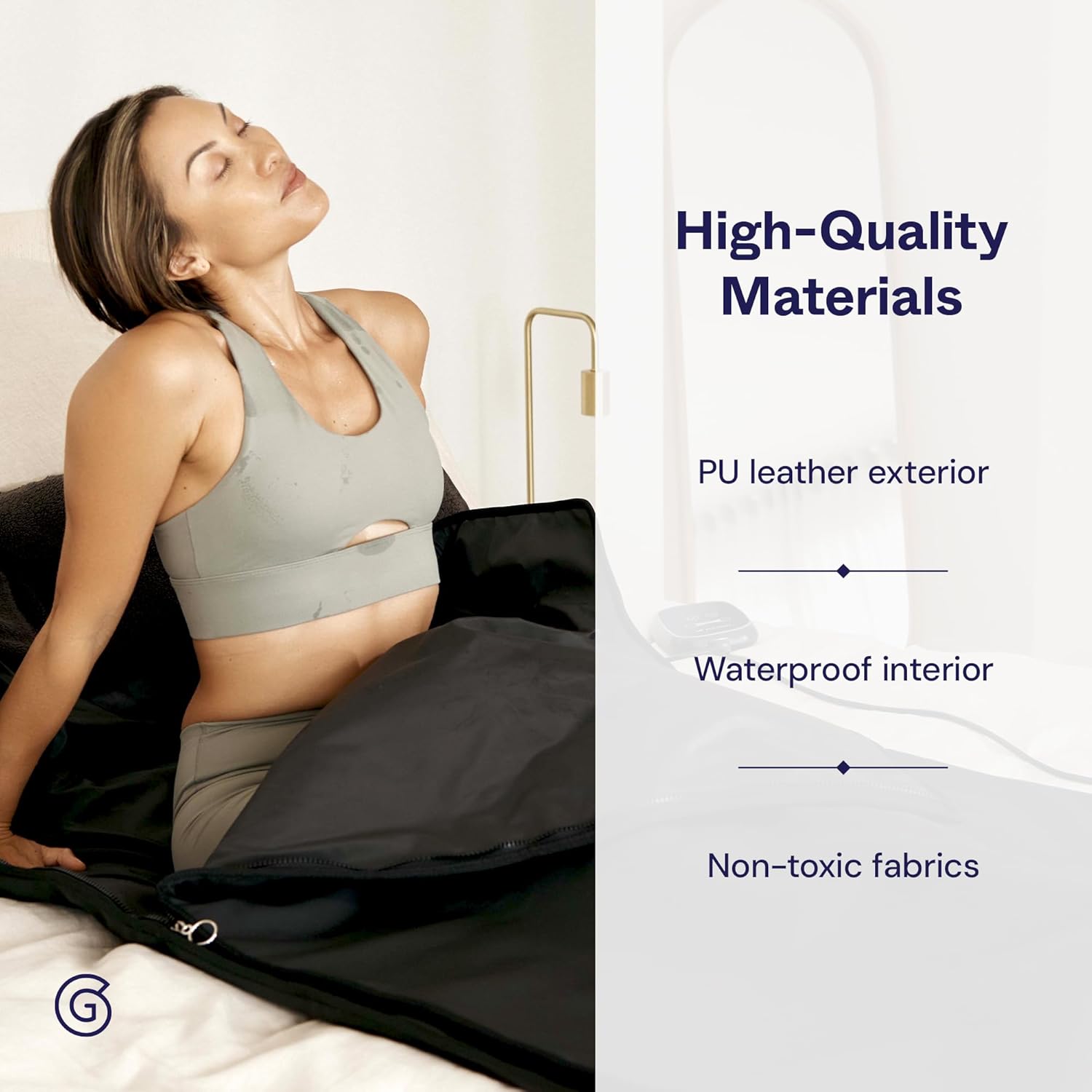 MiHIGH Portable Infrared Sauna Blanket - Indoor Personal Sauna for Home Supports Blood Flow &amp; Circulation - Waterproof One-Person Sauna for Exercise Recovery, Detoxification, &amp; General Wellbeing