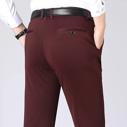 Hochelastische klassische lange Hose für Herren