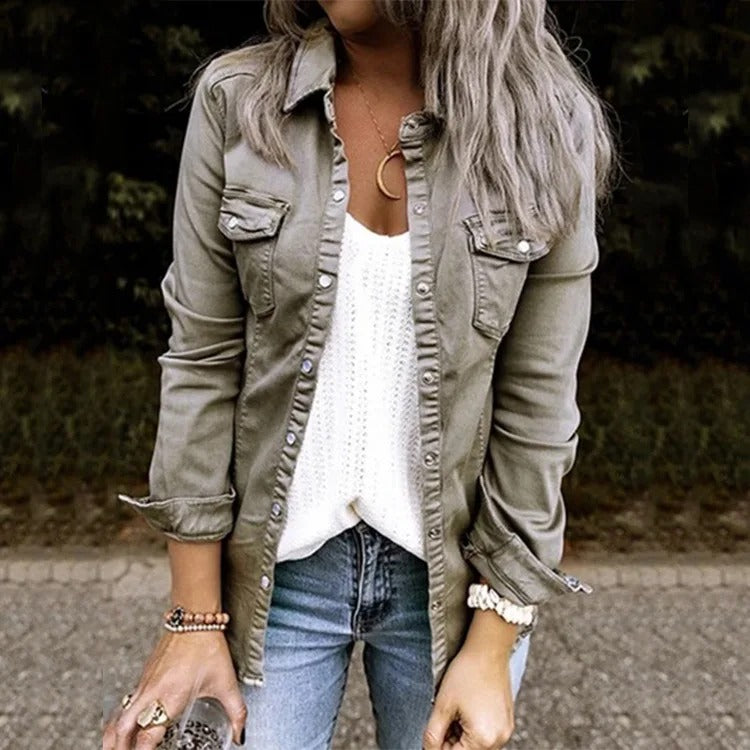 Nina Denim Jacka - Tijdloos denim met een twist