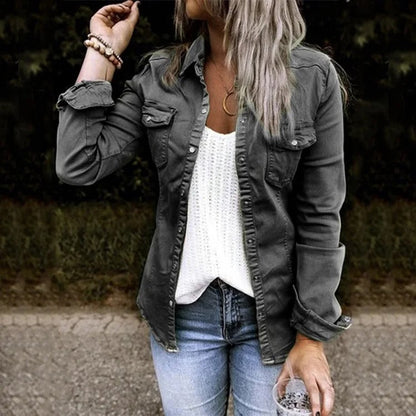 Nina Denim Jacka - Tijdloos denim met een twist