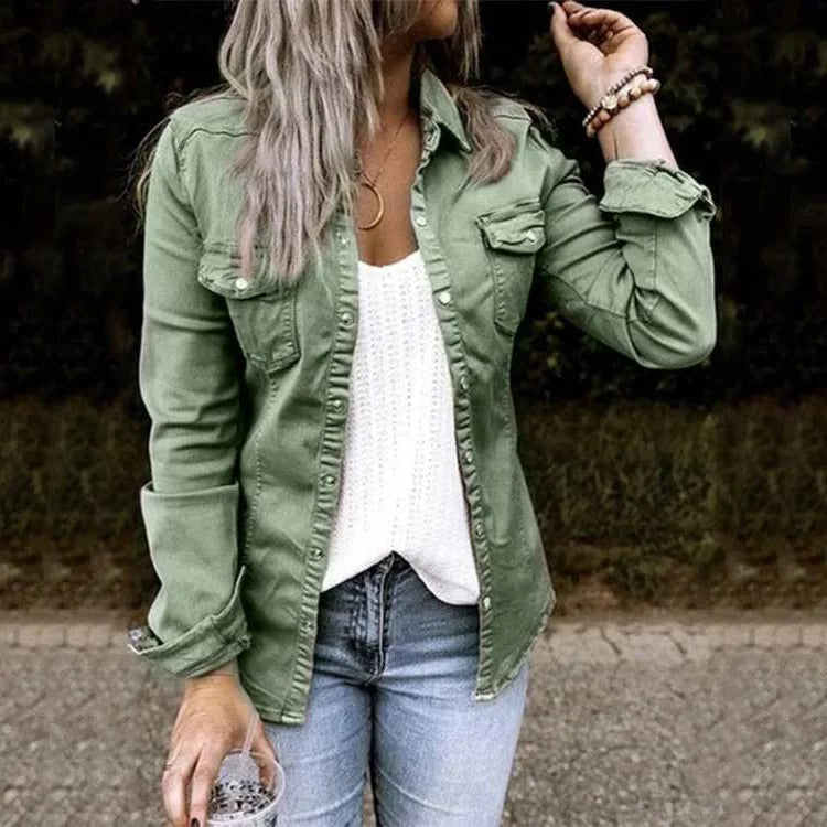 Nina Denim Jacka - Tijdloos denim met een twist